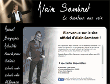 Tablet Screenshot of alainsombret.com